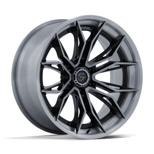 20x9 fuel off-road fc404 mutiny gloss black brushed dark tint wheel 6x5.5 bolt pattern 20mm offset