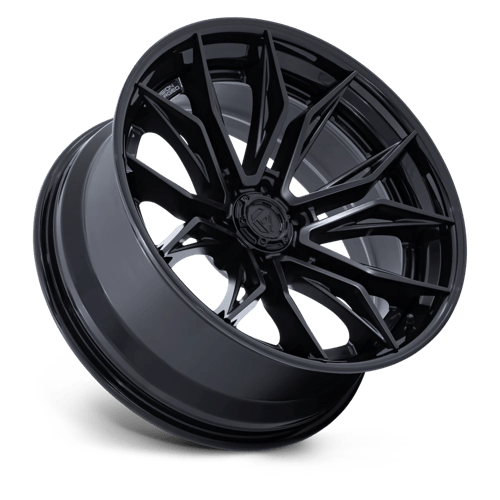 20x9 fuel off-road fc404 mutiny matte black w gloss black lip wheel 6x5.5 bolt pattern 20mm offset