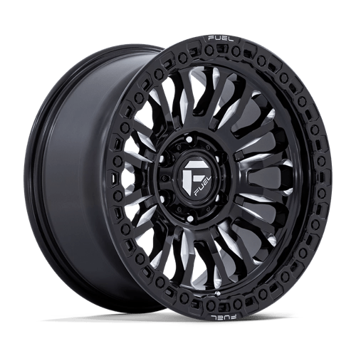 17x9 fuel off-road fc857 rincon gloss black milled wheel 6x5.5 bolt pattern 1mm offset