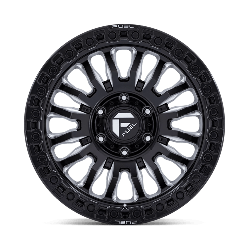 17x9 fuel off-road fc857 rincon gloss black milled wheel 6x5.5 bolt pattern 1mm offset