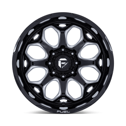 20x10 fuel off-road fc862 scepter gloss black milled wheel 6x5.5 bolt pattern 18mm offset