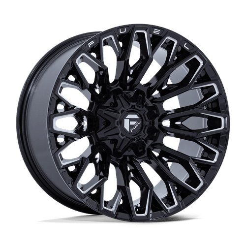 22x10 fuel off-road fc865 strike gloss black milled wheel 6x5.5 bolt pattern 18mm offset
