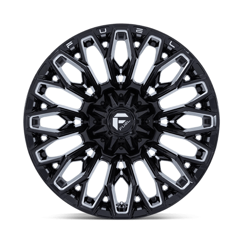 22x10 fuel off-road fc865 strike gloss black milled wheel 6x5.5 bolt pattern 18mm offset