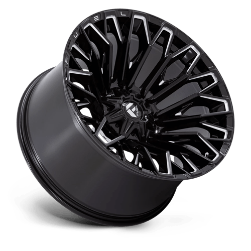22x12 fuel off-road fc865 strike gloss black milled wheel 6x5.5 bolt pattern 44mm offset