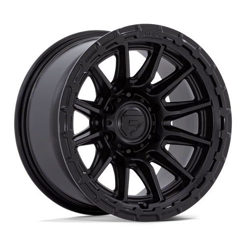 20x9 fuel off-road fc866 piston blackout w gloss black lip wheel 6x5.5 bolt pattern 1mm offset