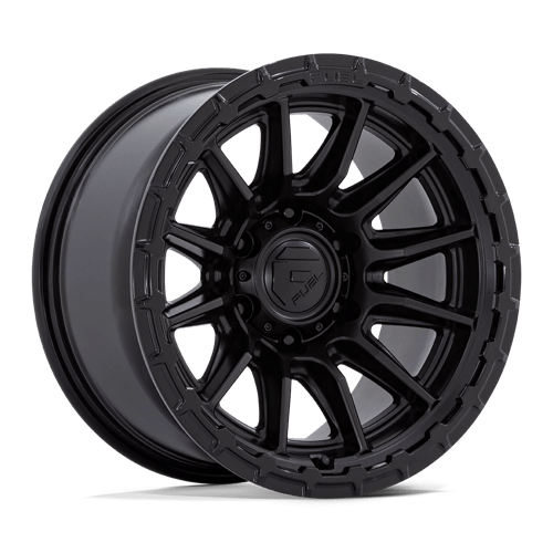 20x10 fuel off-road fc866 piston blackout w gloss black lip wheel 6x5.5 bolt pattern 18mm offset