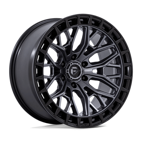 17x9 fuel off-road fc869 sigma matte gunmetal w m blk lip wheel 6x5.5 bolt pattern 12mm offset