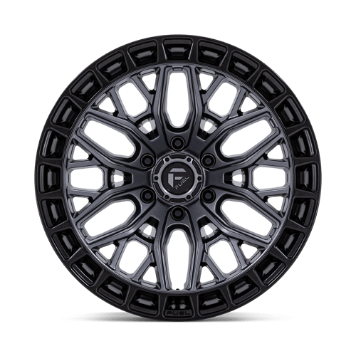 22x9 5 fuel off-road fc869 sigma matte gunmetal w m blk lip wheel 6x5.5 bolt pattern 18mm offset