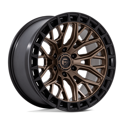 22x9 5 fuel off-road fc869 sigma matte bronze w m blk lip wheel 6x5.5 bolt pattern 18mm offset