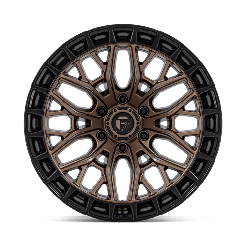 17x9 fuel off-road fc869 sigma matte bronze w m blk lip wheel 6x5.5 bolt pattern 12mm offset