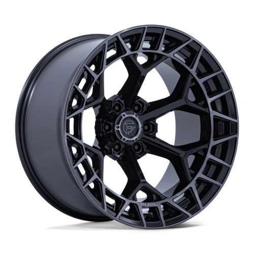 17x9 fuel off-road fc873 charger gloss black brushed dark tint wheel 6x5.5 bolt pattern 1mm offset
