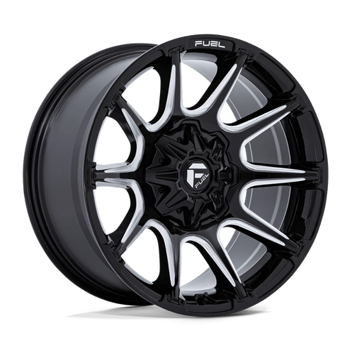 20x10 fuel off-road fc880 super c gloss black milled wheel 6x5.5 bolt pattern 18mm offset