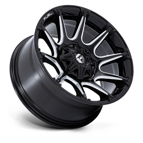 22x10 fuel off-road fc880 super c gloss black milled wheel 6x5.5 bolt pattern 18mm offset