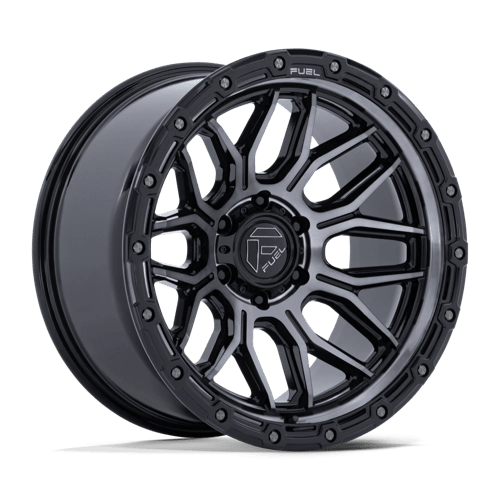 20x9 fuel off-road fc881 surge gloss black machined w gtcc wheel 6x5.5 bolt pattern 20mm offset