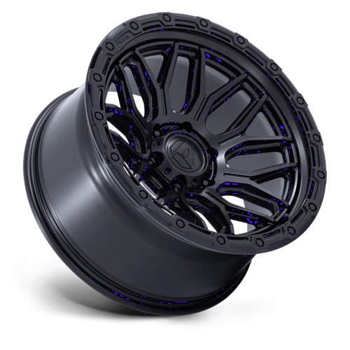 18x9 fuel off-road fc881 surge matte black w gloss black lip wheel 6x5.5 bolt pattern 1mm offset