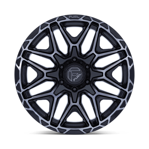 20x10 fuel off-road fc885 injector gloss black machined fc w ddt wheel 6x5.5 bolt pattern 18mm offset