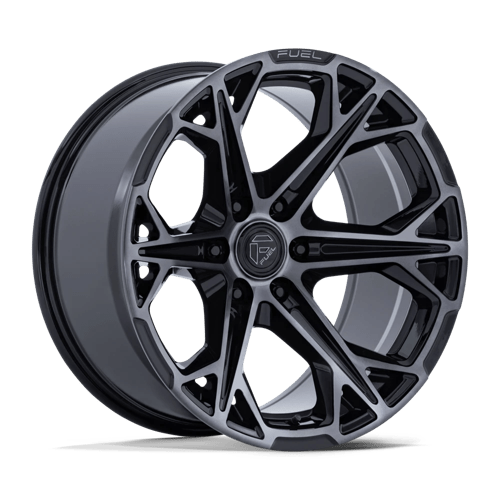 20x10 fuel off-road fc886 hammerhead gloss black dark tinted clear wheel 6x5.5 bolt pattern 18mm offset
