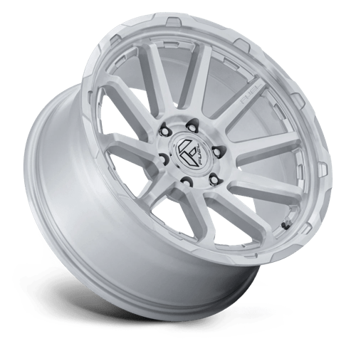 18x9 fuel off-road fc887 circuit gloss silver w machined face wheel 6x5.5 bolt pattern 1mm offset