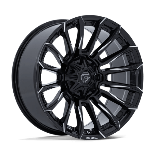 22x10 fuel off-road fc889 blade gloss black milled wheel 6x5.5 bolt pattern 18mm offset