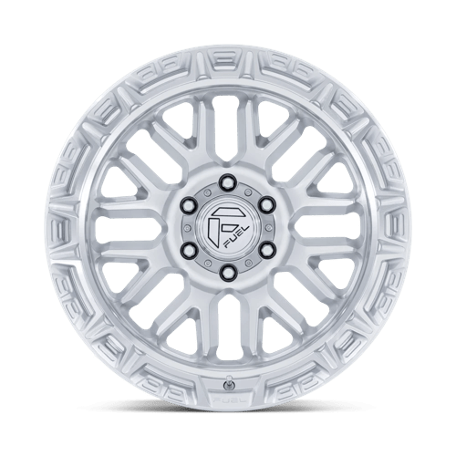 17x9 fuel off-road fc890 rail gloss silver w machined face wheel 6x5.5 bolt pattern 12mm offset