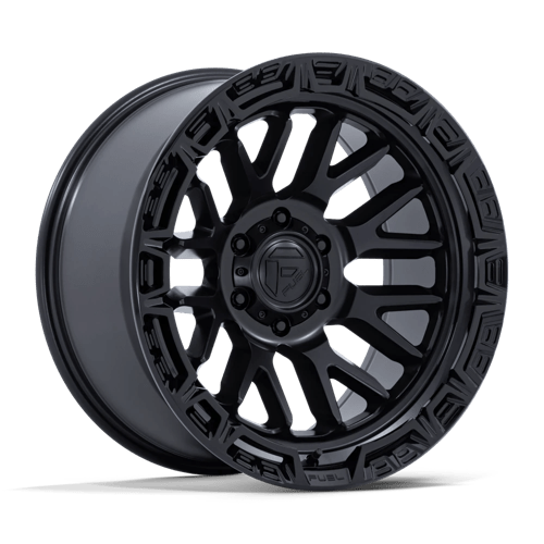 17x9 fuel off-road fc890 rail matte black w gloss black lip wheel 6x5.5 bolt pattern 1mm offset