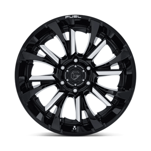 20x9 fuel off-road fc895 tantrum gloss black milled wheel 6x5.5 bolt pattern 20mm offset