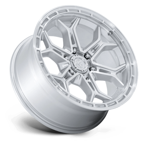 20x9 fuel off-road fc896 heathen gloss silver w machined face wheel 6x5.5 bolt pattern 1mm offset