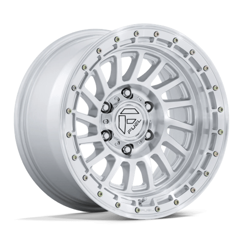 17x9 fuel off-road fc897 havoc gloss silver w machined face wheel 6x5.5 bolt pattern 1mm offset