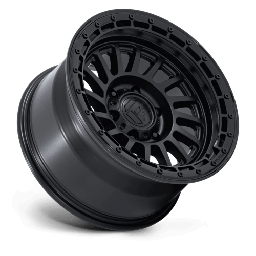 18x9 fuel off-road fc897 havoc matte black w gloss black lip wheel 6x5.5 bolt pattern 12mm offset