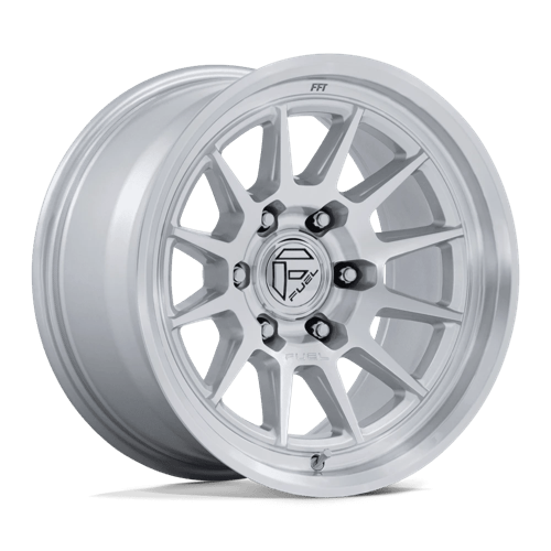 17x9 fuel off-road fc902 spur gloss silver w machined face wheel 6x5.5 bolt pattern 12mm offset