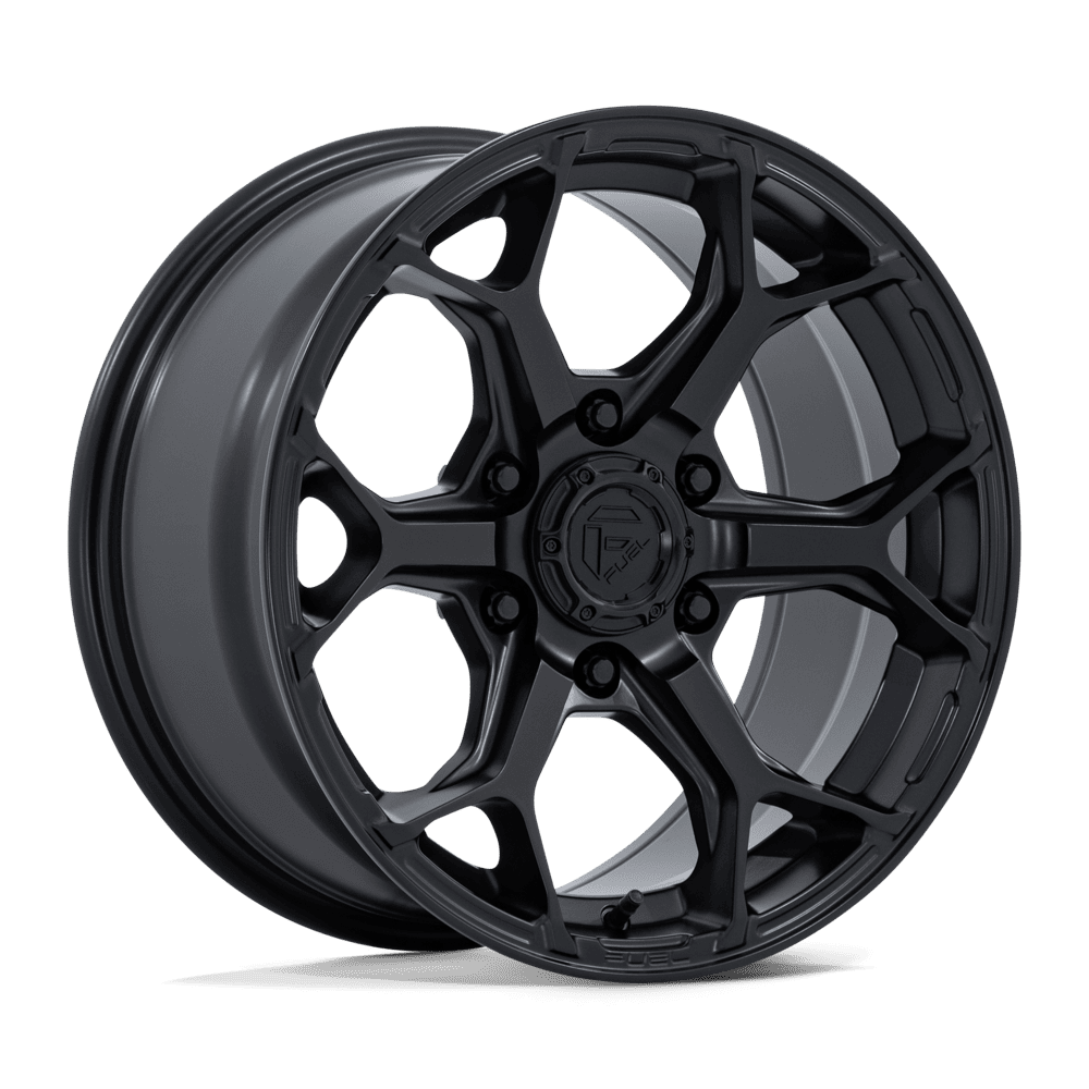 17x9 Fuel FC903 Splicer Blackout Wheel 6x5.5 Bolt Pattern 1 Offset