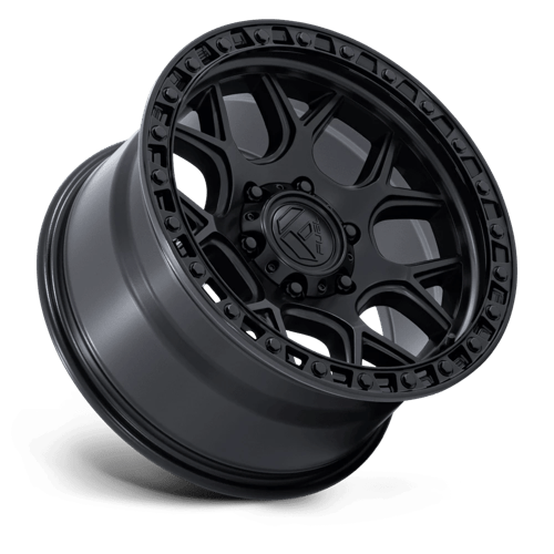 17x9 fuel off-road fc908 puma matte black w gloss black lip wheel 6x5.5 bolt pattern 12mm offset