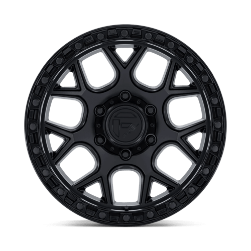 17x9 fuel off-road fc908 puma matte black w gloss black lip wheel 6x5.5 bolt pattern 12mm offset