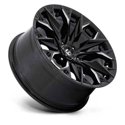 20x9 fuel off-road d803 flame gloss black milled wheel 6x5.5 bolt pattern 1mm offset