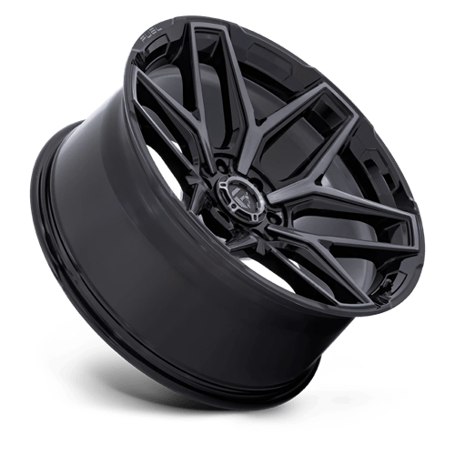 22x12 fuel off-road fc854 flux gloss black brush fc gray dddt wheel 6x5.5 bolt pattern 44mm offset