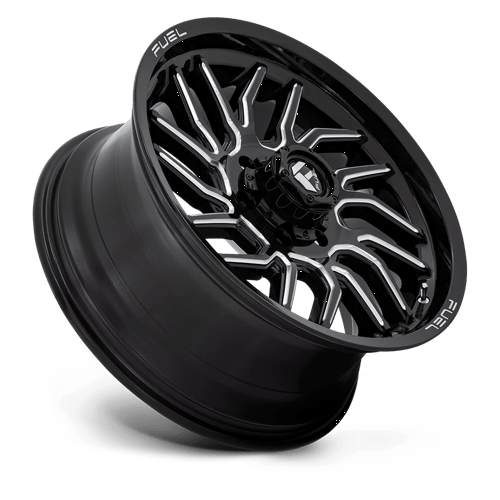 20x9 fuel off-road d807 hurricane gloss black milled wheel 6x5.5 bolt pattern 20mm offset