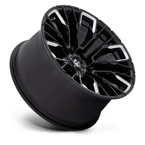 17x9 fuel off-road d849 rebar gloss black milled wheel 6x5.5 bolt pattern 12mm offset