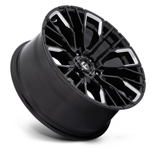 20x9 fuel off-road d849 rebar gloss black milled wheel 6x5.5 bolt pattern 1mm offset