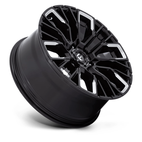 20x9 fuel off-road d849 rebar gloss black milled wheel 6x5.5 bolt pattern 20mm offset