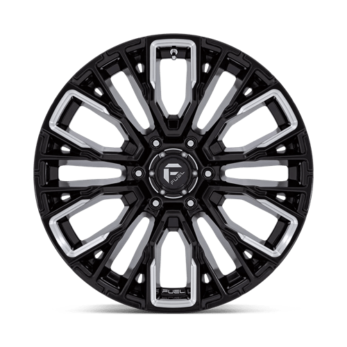 20x9 fuel off-road d849 rebar gloss black milled wheel 6x5.5 bolt pattern 20mm offset