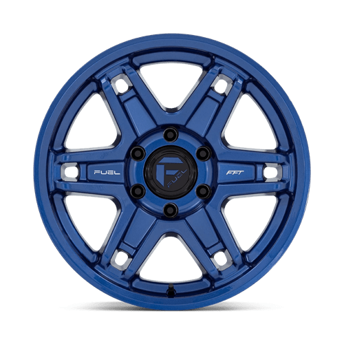17x8 5 fuel off-road d839 slayer dark blue wheel 6x5.5 bolt pattern 15mm offset
