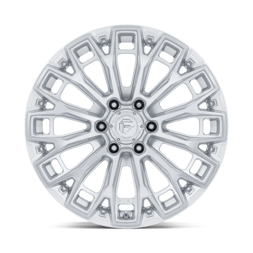 20x10 fuel off-road fc882 trax gloss silver w machined face wheel 6x5.5 bolt pattern 18mm offset