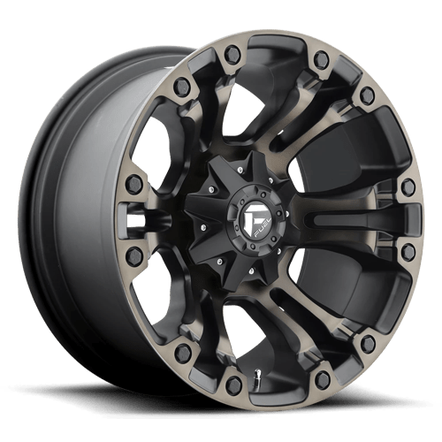 18x9 fuel off-road d569 vapor matte black double dark tint wheel 6x5.5 bolt pattern 12mm offset