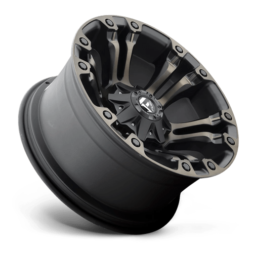 22x12 fuel off-road d569 vapor matte black double dark tint wheel 6x5.5 bolt pattern 44mm offset