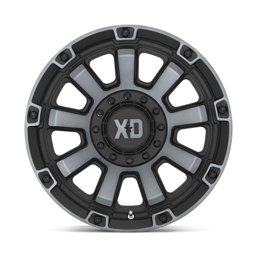 20x9 xd wheels xd852 gauntlet satin black w gray tint wheel 6x5.5 bolt pattern 0mm offset