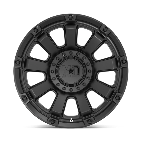 20x10 xd wheels xd852 gauntlet satin black wheel 6x5.5 bolt pattern 18mm offset