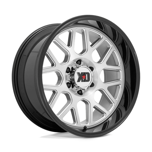 20x10 xd wheels xd849 grenade ii brushed milled w g black lip wheel 6x5.5 bolt pattern 18mm offset