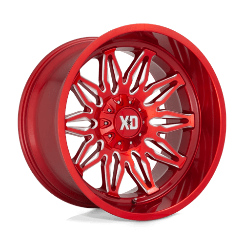 20x10 xd wheels xd859 gunner candy red milled wheel 6x5.5 bolt pattern 18mm offset