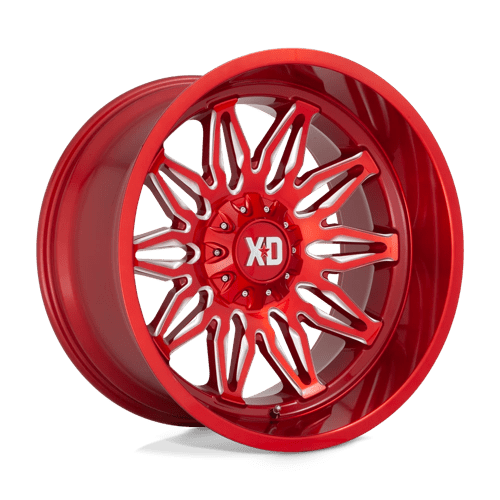 20x10 xd wheels xd859 gunner candy red milled wheel 6x5.5 bolt pattern 18mm offset