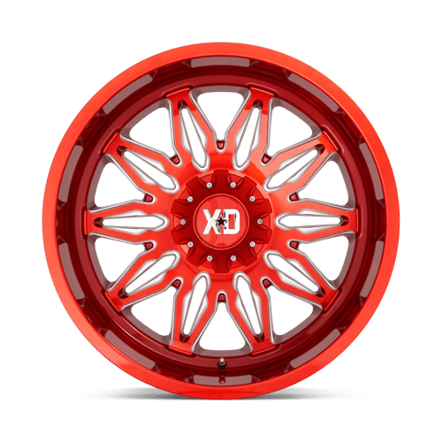20x10 xd wheels xd859 gunner candy red milled wheel 6x5.5 bolt pattern 18mm offset